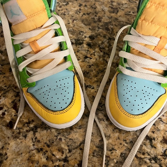 Nike Air Jordan 1 Mid PS 'Recycled Grind'  DX4370-400  Kids Size 1 - Picture 10 of 11